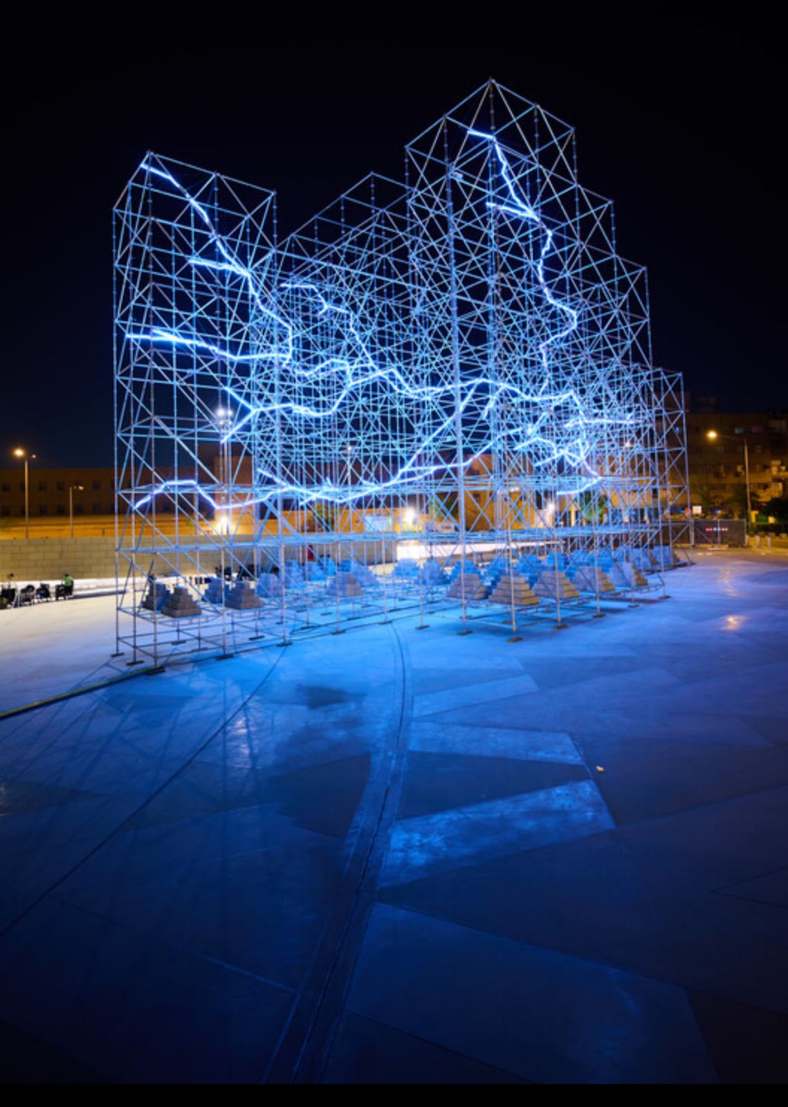 Light installation – courtyard